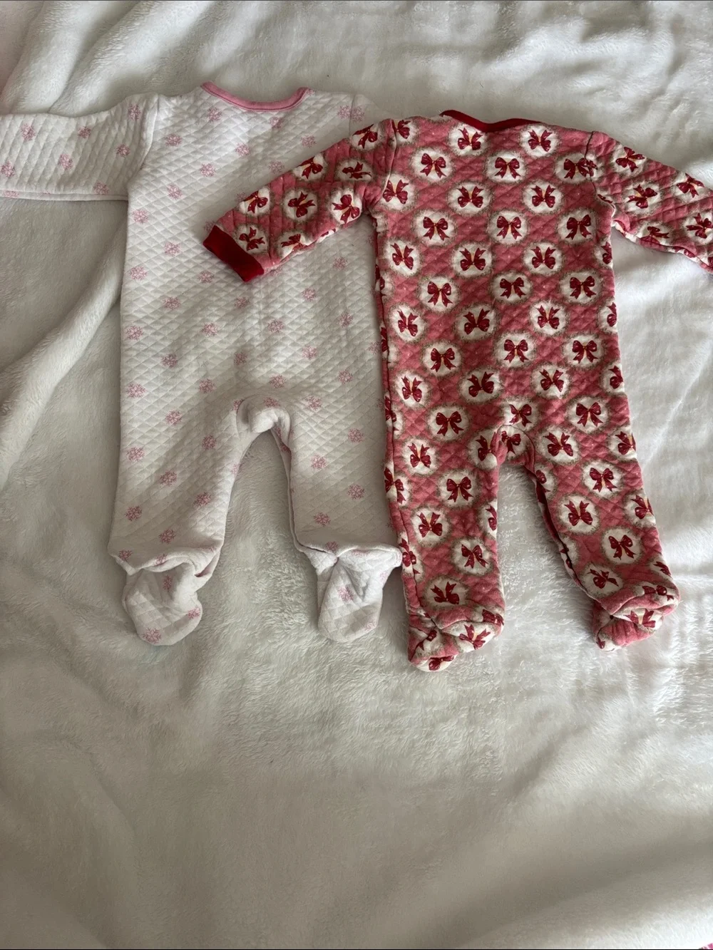 4 Baby Girl Holiday PJs Size 6-9 Months